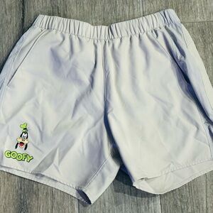 Outdoor Voices White Athletic Shorts with Goofy Design